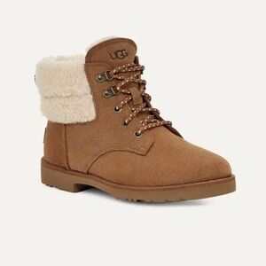 NWT UGG Romely Heritage Lace Boot Chestnut Size 8.5